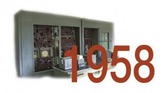 Der erste Computer des Gründers im Jahr 1958
