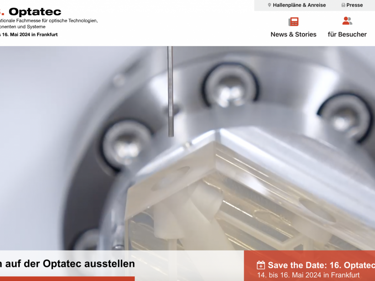 Die 14. Optatec 2024 in Frankfurt am Main. 