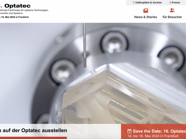 Die 14. Optatec 2024 in Frankfurt am Main. 