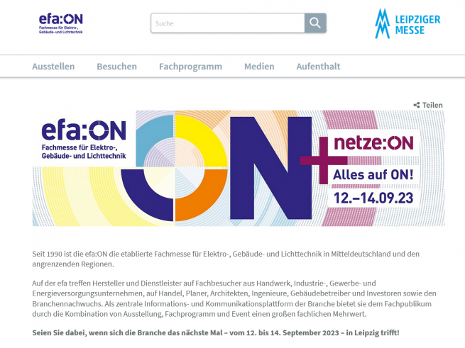 Die efa:ON 2025 in Leipzig