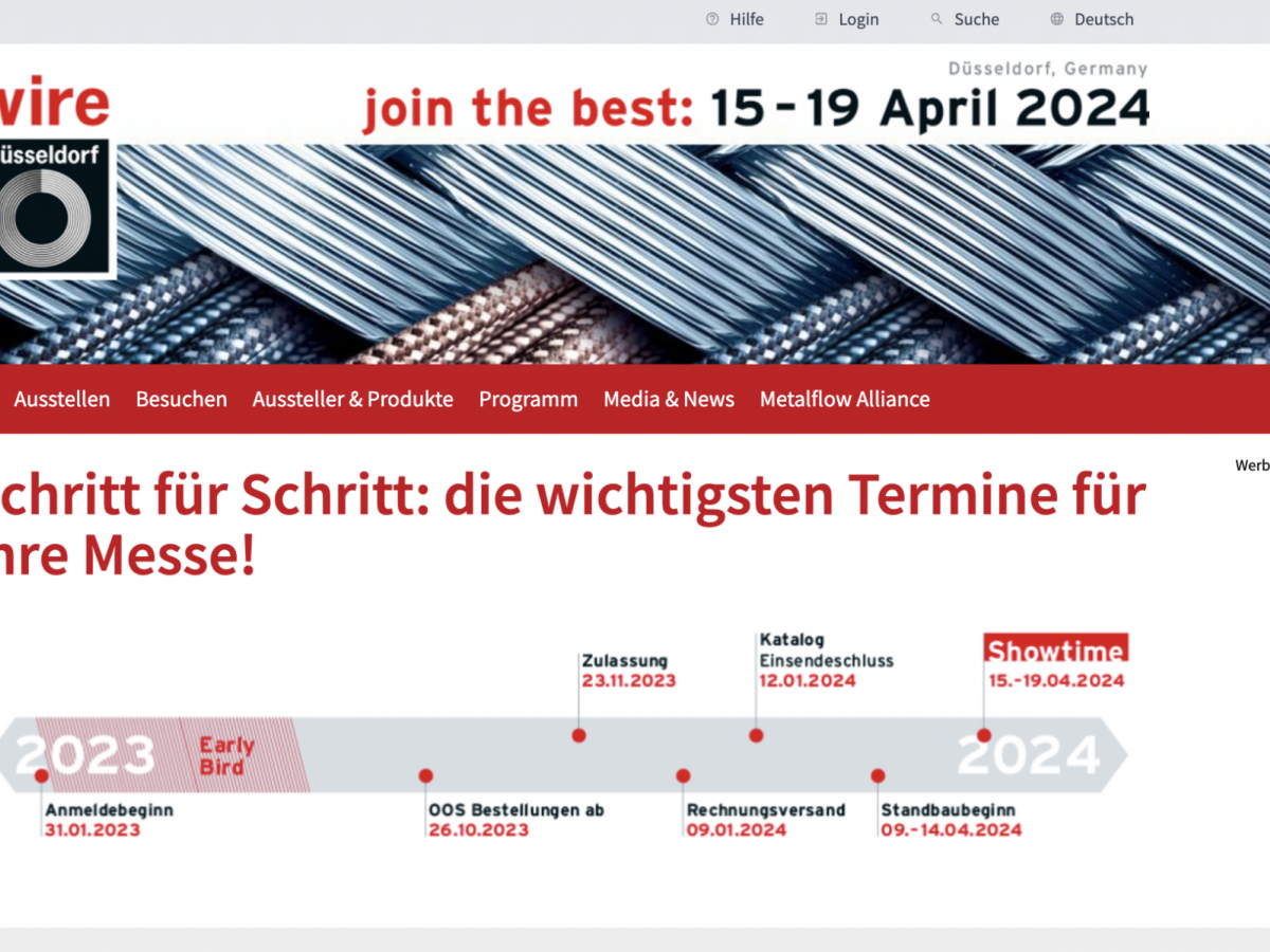 Auf der wire 2024 in Düsseldorf gibt es viel zu erleben.