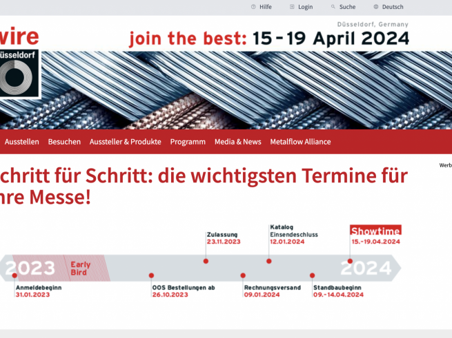 Auf der wire 2024 in Düsseldorf gibt es viel zu erleben.